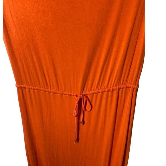 Zingara Orange Maxi Dress Cover Up with Back Cut Out NWT - Picture 3 of 9
